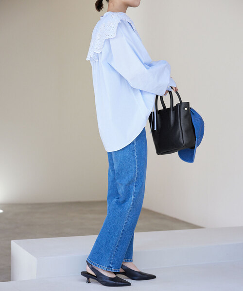 SLOBE IENA(スローブイエナ)の「【MARCO BIANCHINI/マルコ・ビアンキーニ 】レザートートバッグ(トートバッグ・レディース・ブラック/ブラウン/ラベンダー・FREE)」の4枚目の写真