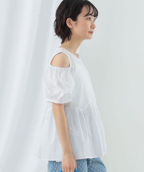 Ray BEAMS / ショルダー オープン ブラウス Ray BEAMS（レイビームス）の「Ray BEAMS / ショルダー オープン