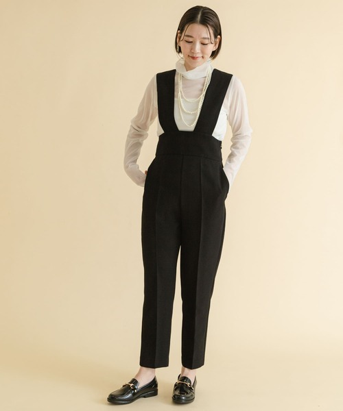 F by ROSSO（エフバイロッソ）の「F by ROSSO　シアーハイネックプルオーバー（Tシャツ/カットソー・レディース・ネイビー/オフホワイト・FREE）」の9枚目の写真