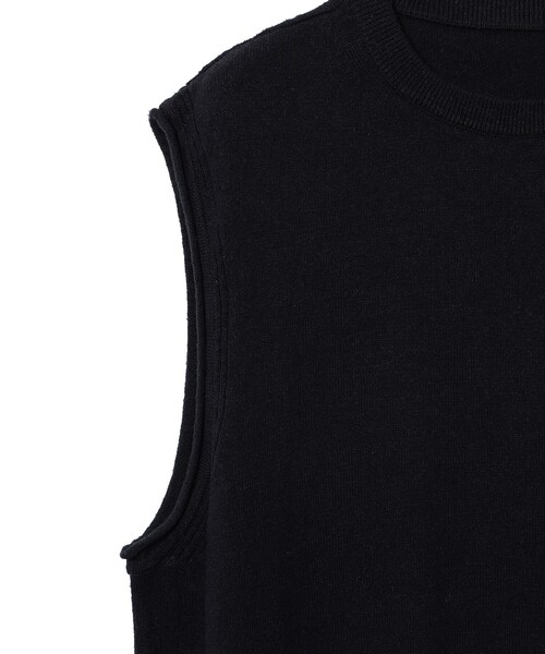 crepuscule(クレプスキュール)の「crepuscule / Silk Linen Nosleeve(ベスト・メンズ・ブラック・M/L/XL)」の3枚目の写真