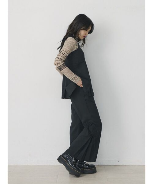 jouetie（ジュエティ）の「ギンガムパターンサイドリボンパンツ【セットアップ対応】（その他パンツ・レディース・ブラック/ピンク/ブルー・MEDIUM）」の11枚目の写真