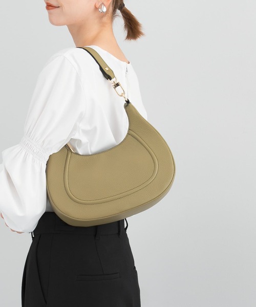 AULENTTI（オウレンティ）の「AULENTTI　レザーショルダーBAG（ハンドバッグ・レディース・オリーブ/ブラック・FREE）」の12枚目の写真