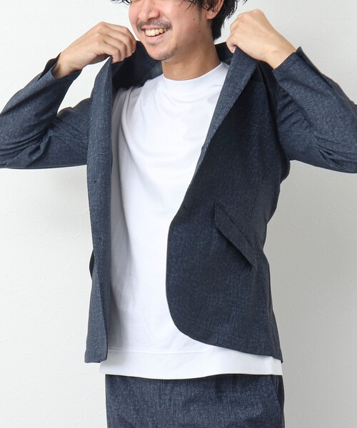 NOLLEY’S(ノーリーズ)の「《ビジカジ対応》シルケットスムース / 天竺 ジャケット用Tシャツ(Tシャツ/カットソー・メンズ・ネイビー/ブラック/ホワイト/ホワイト系その他/ダークグリーン/チャコールグレー・S/M/L/XL)」の17枚目の写真