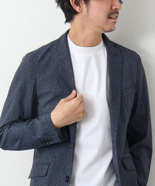 NOLLEY’S(ノーリーズ)の「《ビジカジ対応》シルケットスムース / 天竺 ジャケット用Tシャツ(Tシャツ/カットソー・メンズ・ネイビー/ブラック/ホワイト/ホワイト系その他/ダークグリーン/チャコールグレー・S/M/L/XL)」の19枚目の写真