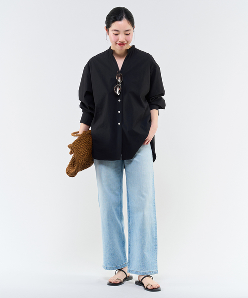 IENA(イエナ)の「タイプライタースキッパーシャツ(シャツ/ブラウス・レディース・ホワイト/イエロー/ブラック・FREE)」の4枚目の写真