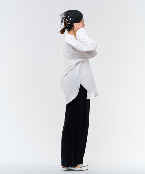 IENA(イエナ)の「タイプライタースキッパーシャツ(シャツ/ブラウス・レディース・ホワイト/イエロー/ブラック・FREE)」の5枚目の写真