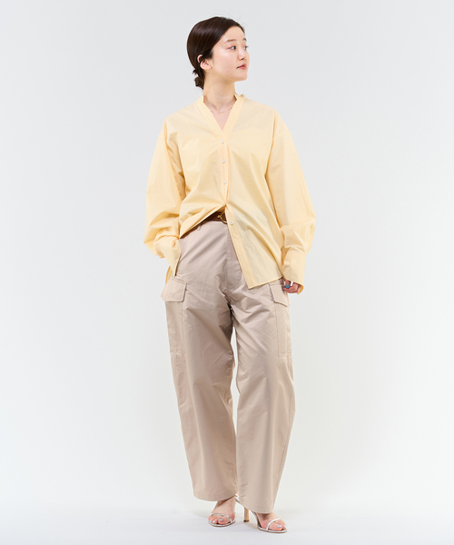IENA(イエナ)の「タイプライタースキッパーシャツ(シャツ/ブラウス・レディース・ホワイト/イエロー/ブラック・FREE)」の7枚目の写真