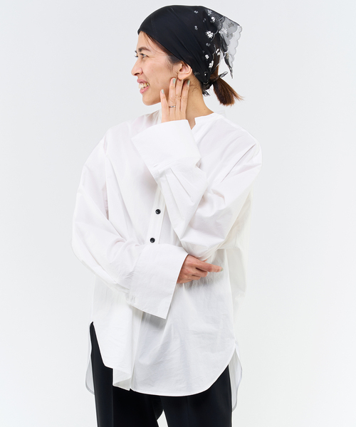 IENA(イエナ)の「タイプライタースキッパーシャツ(シャツ/ブラウス・レディース・ホワイト/イエロー/ブラック・FREE)」の15枚目の写真