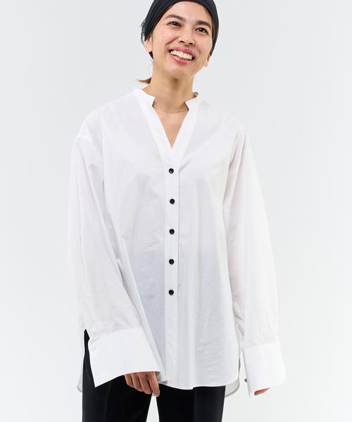 IENA(イエナ)の「タイプライタースキッパーシャツ(シャツ/ブラウス・レディース・ホワイト/イエロー/ブラック・FREE)」の16枚目の写真