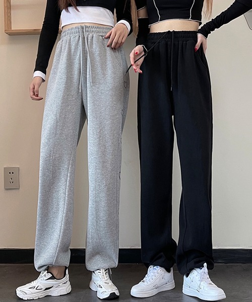 SHEPP(シープ)の「サイドハートライン スウェットパンツ(スウェットパンツ・レディース・ホワイト/ライトグレー/チャコール/ブラック・S/M/L)」の6枚目の写真