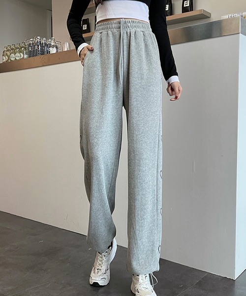 SHEPP(シープ)の「サイドハートライン スウェットパンツ(スウェットパンツ・レディース・ホワイト/ライトグレー/チャコール/ブラック・S/M/L)」の17枚目の写真
