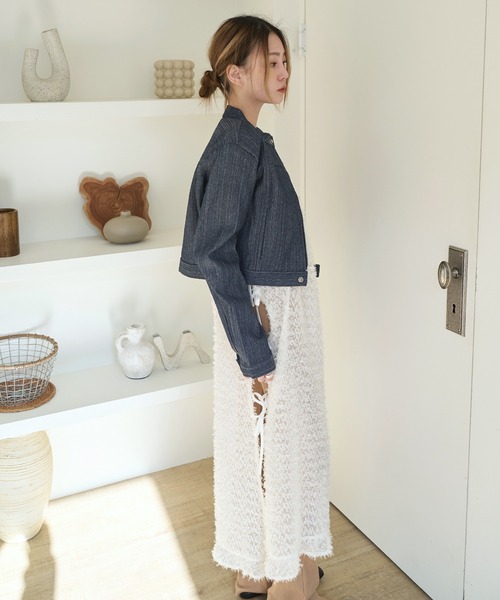 ジップアップ’90sミニマリズムクラシックデイリーデニムジャケット（テーラードジャケット）｜UNE MANSION（ユヌマンション）