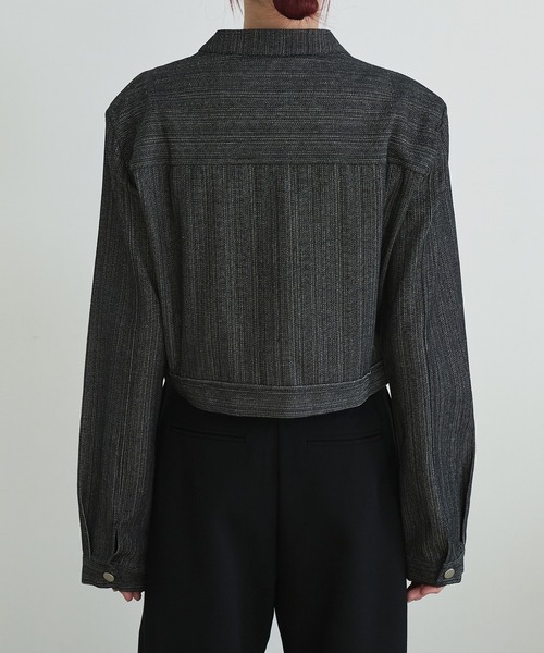 ジップアップ’90sミニマリズムクラシックデイリーデニムジャケット（テーラードジャケット）｜UNE MANSION（ユヌマンション）