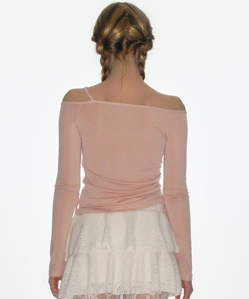 CRANK（クランク）の「A'GEM/9 × .kom 『CRANK/クランク』 ROSE STRING Off SHOULDER TOP/ローズオフショルダートップス（その他トップス・レディース・ブラック/ベージュ/ピンク・FREE）」の12枚目の写真