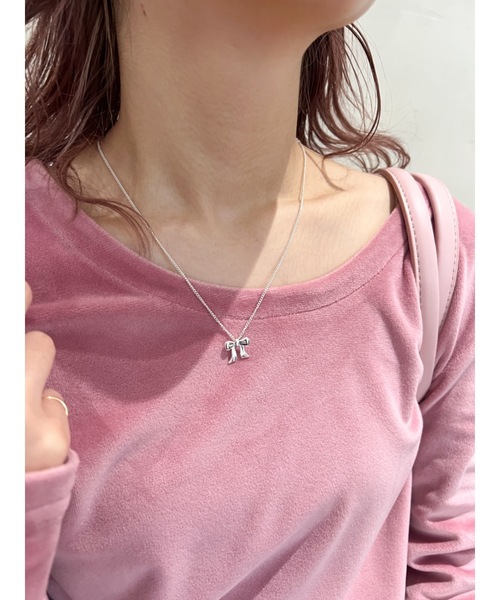 jumelle（ジュメロ）の「silver ribbon necklace（ネックレス・レディース・シルバー・FREE）」の7枚目の写真