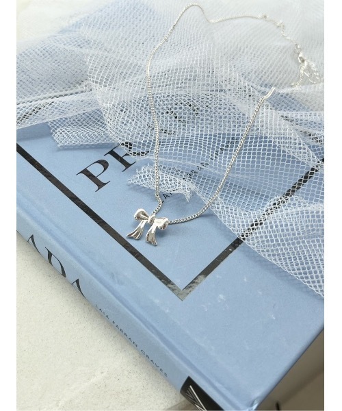 jumelle（ジュメロ）の「silver ribbon necklace（ネックレス・レディース・シルバー・FREE）」の15枚目の写真