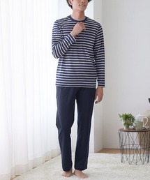 COMME CI COMME CA（コムシコムサ）の「COMME CI COMME CA/コムシコムサ　ルームウェア 長袖長パンツ ＣＶＣ天竺ボーダー（ルームウェア/パジャマ・メンズ）」