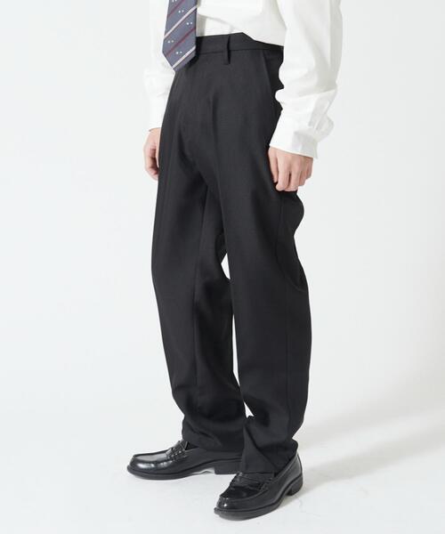 WEGO（ウィゴー）の「WEGO/メンズスクールスリムスラックス（スラックス・メンズ・グレー/ブラック/ネイビー・MEDIUM/LARGE）」の4枚目の写真