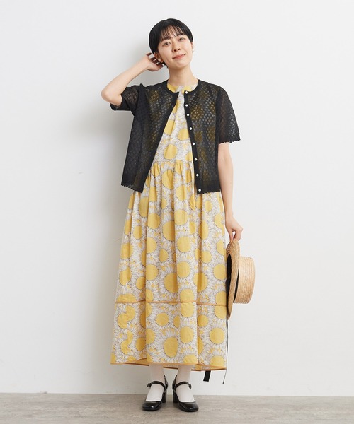 Dot＆Stripes CHILD WOMAN リバティプリント ワンピース AMBIDEX Store ○○リバティプリント パッチワークワンピース(F