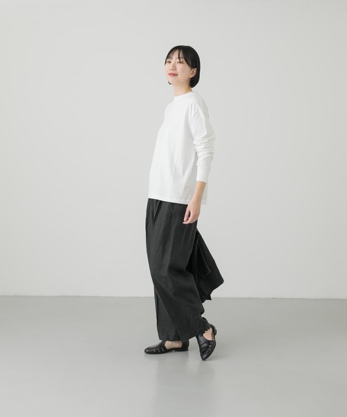 かぐれ（カグレ）の「クルーネック長袖カットソー（Tシャツ/カットソー・レディース・オフホワイト/オートミール・FREE）」の8枚目の写真