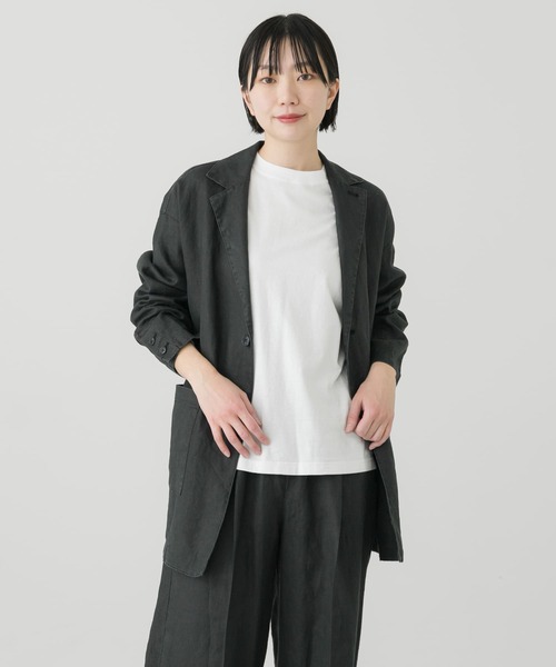 かぐれ（カグレ）の「クルーネック長袖カットソー（Tシャツ/カットソー・レディース・オフホワイト/オートミール・FREE）」の10枚目の写真