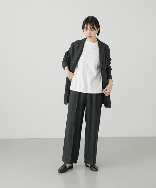 かぐれ（カグレ）の「クルーネック長袖カットソー（Tシャツ/カットソー・レディース・オフホワイト/オートミール・FREE）」の12枚目の写真