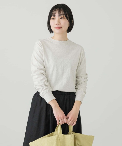 かぐれ（カグレ）の「クルーネック長袖カットソー（Tシャツ/カットソー・レディース・オフホワイト/オートミール・FREE）」の19枚目の写真