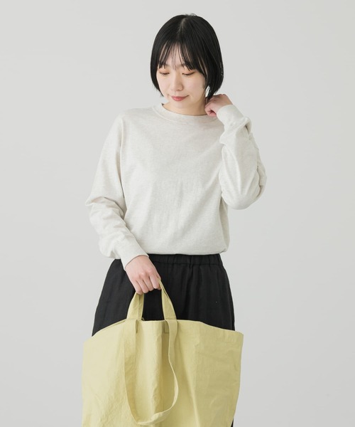 かぐれ（カグレ）の「クルーネック長袖カットソー（Tシャツ/カットソー・レディース・オフホワイト/オートミール・FREE）」の20枚目の写真