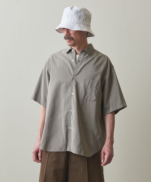 Steven Alanシルク レギュラーカラー ショート スリーブ シャツ Steven Alan（スティーブンアラン）の「＜Steven Alan＞ シルク