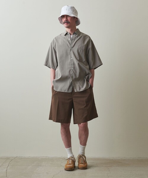 Steven Alanシルク レギュラーカラー ショート スリーブ シャツ Steven Alan（スティーブンアラン）の「＜Steven Alan＞ シルク