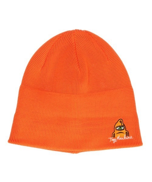 TOY MACHINE(トイ マシーン)の「TOY MACHINE/トイマシーン ビーニー ダブル 2WAY POLYESTER 241045004(ニットキャップ/ビーニー・メンズ・ブラック/オレンジ/ネイビー・FREE)」の3枚目の写真