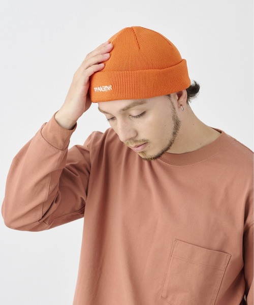 TOY MACHINE(トイ マシーン)の「TOY MACHINE/トイマシーン ビーニー ダブル 2WAY POLYESTER 241045004(ニットキャップ/ビーニー・メンズ・ブラック/オレンジ/ネイビー・FREE)」の7枚目の写真