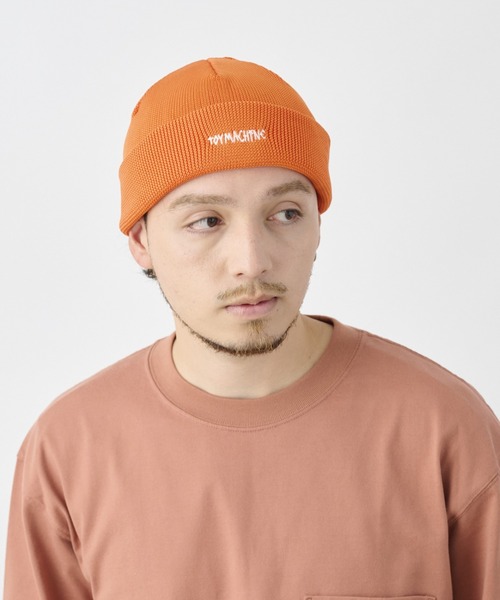 TOY MACHINE(トイ マシーン)の「TOY MACHINE/トイマシーン ビーニー ダブル 2WAY POLYESTER 241045004(ニットキャップ/ビーニー・メンズ・ブラック/オレンジ/ネイビー・FREE)」の8枚目の写真