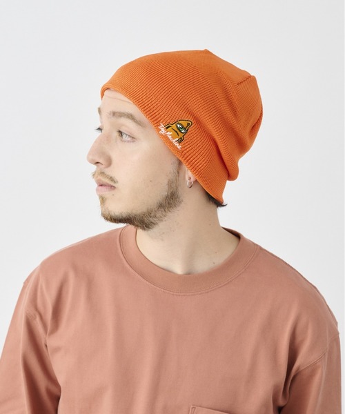 TOY MACHINE(トイ マシーン)の「TOY MACHINE/トイマシーン ビーニー ダブル 2WAY POLYESTER 241045004(ニットキャップ/ビーニー・メンズ・ブラック/オレンジ/ネイビー・FREE)」の9枚目の写真