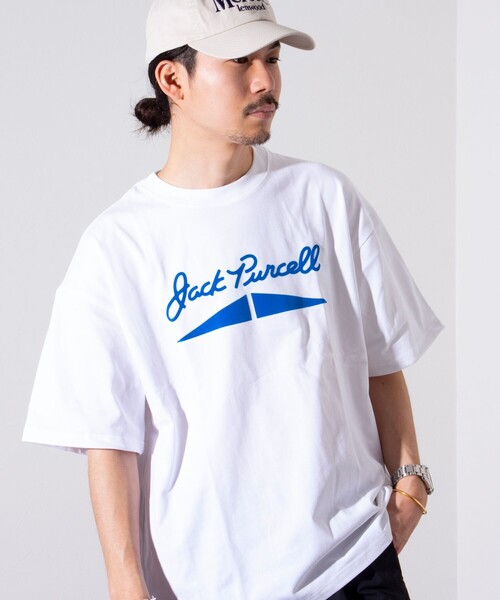 JACK PURCELL(ジャックパーセル)の「【CONVERSE JACK PURCELL/コンバース ジャックパーセル】プリントTシャツ バックプリント ロゴ刺繍(Tシャツ/カットソー・メンズ・ホワイト系その他3/グレー系その他3/グレー系その他2/ホワイト系その他/グレー系その他/ブラック系その他2/ホワイト系その他2/ブラック系その他/ブラック系その他3・M/L/S)」の2枚目の写真