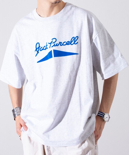 JACK PURCELL(ジャックパーセル)の「【CONVERSE JACK PURCELL/コンバース ジャックパーセル】プリントTシャツ バックプリント ロゴ刺繍(Tシャツ/カットソー・メンズ・ホワイト系その他3/グレー系その他3/グレー系その他2/ホワイト系その他/グレー系その他/ブラック系その他2/ホワイト系その他2/ブラック系その他/ブラック系その他3・M/L/S)」の8枚目の写真