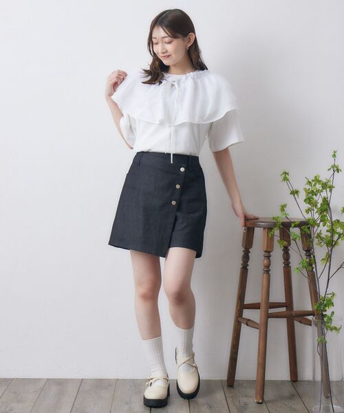 RETRO GIRL(レトロガール)の「ビスチェSETTEE(Tシャツ/カットソー・レディース・オフホワイト/ナチュラル/チャコールグレー・FREE)」の20枚目の写真
