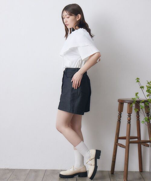 RETRO GIRL(レトロガール)の「ビスチェSETTEE(Tシャツ/カットソー・レディース・オフホワイト/ナチュラル/チャコールグレー・FREE)」の22枚目の写真