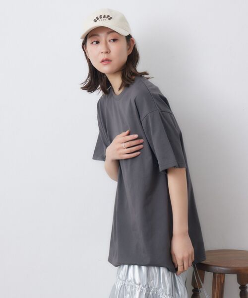 RETRO GIRL(レトロガール)の「ビスチェSETTEE(Tシャツ/カットソー・レディース・オフホワイト/ナチュラル/チャコールグレー・FREE)」の11枚目の写真