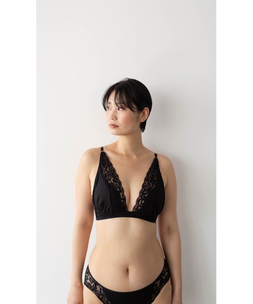yeni(イェニ)の「レースノンワイヤーブラ(ブラジャー・レディース・ブラック・M1/S4/S3/S2/S1/M2/M3/M4/L1/L2/L3/L4/LL2/LL3)」の6枚目の写真