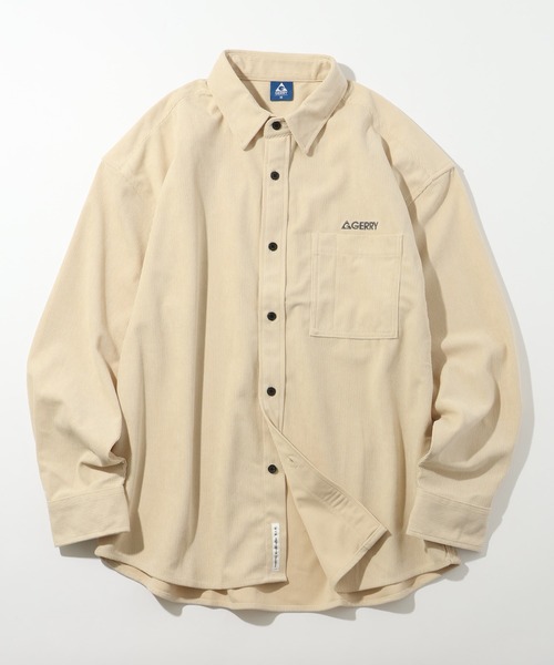 GERRY(ジェリー)の「【GERRY/ジェリー】ワンポイントロゴ ロングスリーブ コーデュロイシャツ(シャツ/ブラウス・メンズ・アイボリー/ネイビー/ブラウン/ダークグレー/マルチ/ワイン・LL/L/M)」の18枚目の写真