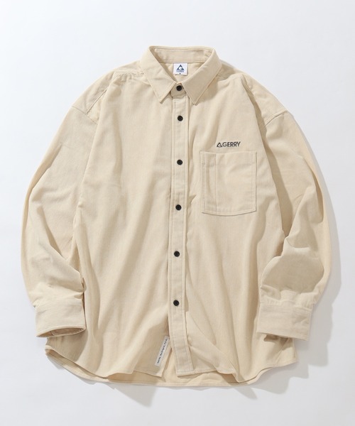 GERRY（ジェリー）の「【GERRY/ジェリー】ワンポイントロゴ ロングスリーブ コーデュロイシャツ（シャツ/ブラウス・メンズ・アイボリー/ネイビー/ブラウン/ダークグレー/マルチ/ワイン・LL/L/M）」の7枚目の写真