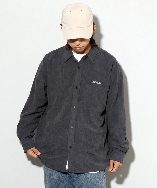 GERRY（ジェリー）の「【GERRY/ジェリー】ワンポイントロゴ ロングスリーブ コーデュロイシャツ（シャツ/ブラウス・メンズ・アイボリー/ネイビー/ブラウン/ダークグレー/マルチ/ワイン・LL/L/M）」の21枚目の写真