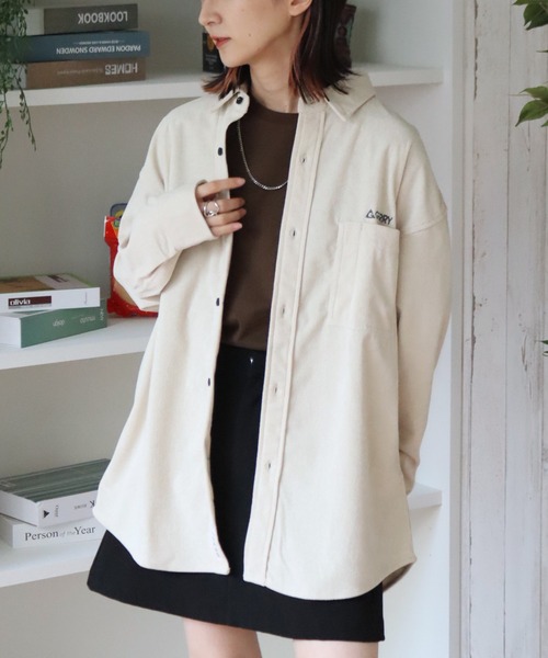 GERRY(ジェリー)の「【GERRY/ジェリー】ワンポイントロゴ ロングスリーブ コーデュロイシャツ(シャツ/ブラウス・メンズ・アイボリー/ネイビー/ブラウン/ダークグレー/マルチ/ワイン・LL/L/M)」の18枚目の写真