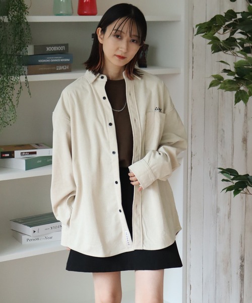 GERRY(ジェリー)の「【GERRY/ジェリー】ワンポイントロゴ ロングスリーブ コーデュロイシャツ(シャツ/ブラウス・メンズ・アイボリー/ネイビー/ブラウン/ダークグレー/マルチ/ワイン・LL/L/M)」の16枚目の写真