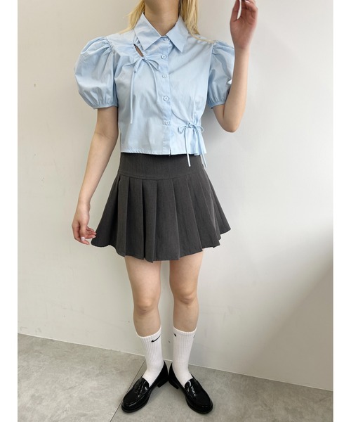 ドロストリボントップス　ホワイト　frene 予約]ドロストリボントップス – Frene
