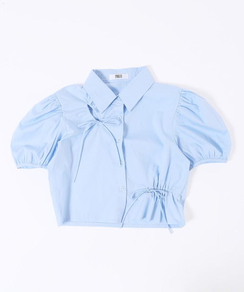 PHILLY（フィリー）の「【PHILLY】リボンドロストブラウス（シャツ/ブラウス・レディース・ホワイト/ブルー・FREE）」の12枚目の写真