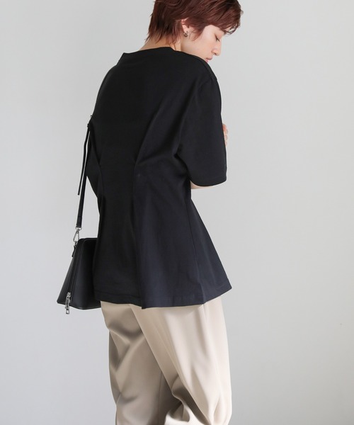 select MOCA(セレクトモカ)の「フロントホックTシャツ(Tシャツ/カットソー・レディース・ブラック/オフホワイト・MEDIUM/LARGE)」の10枚目の写真