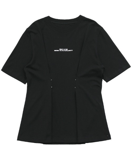 select MOCA(セレクトモカ)の「フロントホックTシャツ(Tシャツ/カットソー・レディース・ブラック/オフホワイト・MEDIUM/LARGE)」の22枚目の写真