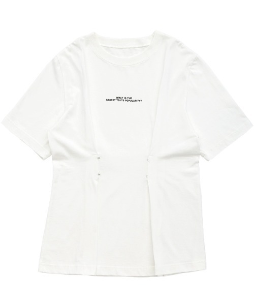select MOCA(セレクトモカ)の「フロントホックTシャツ(Tシャツ/カットソー・レディース・ブラック/オフホワイト・MEDIUM/LARGE)」の21枚目の写真